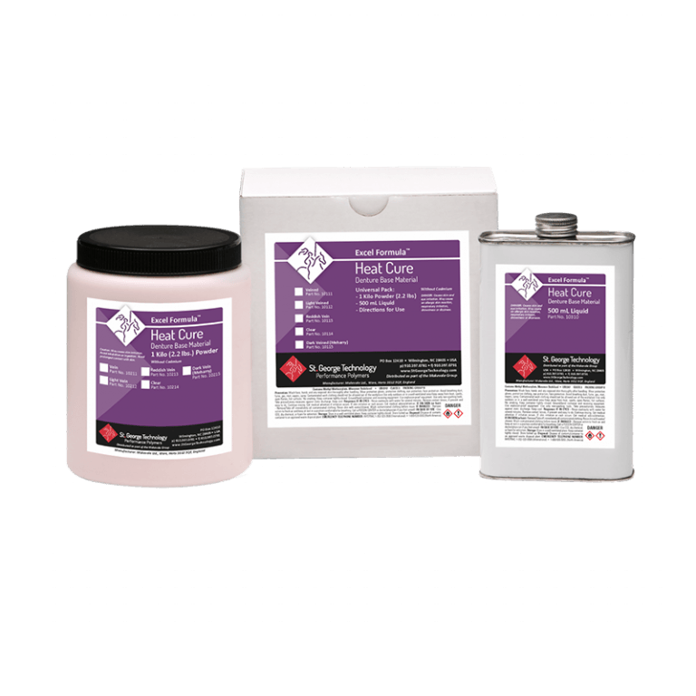 Excel Formula® Heat Cure Denture Base Material Universal Pack St